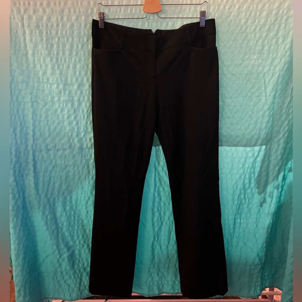 Express - columnist dress pants - size 10 regular - black - medium weight fabric